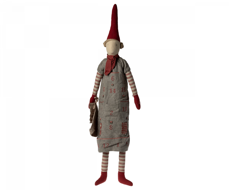 Maileg Weihnachtskalender Mädchen Nisse Wichtel 124 cm Gr.6