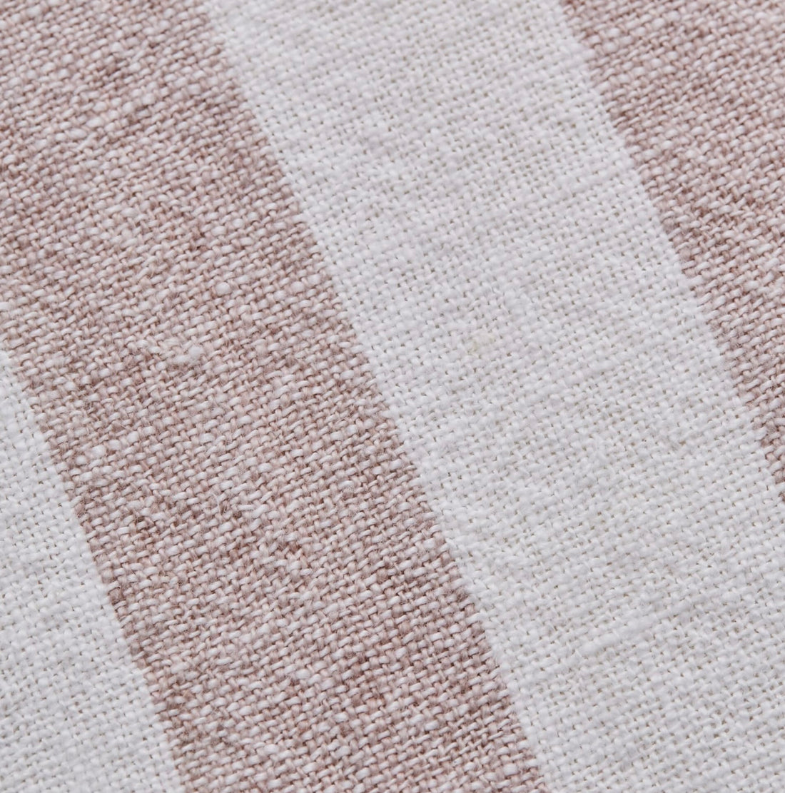 Lene Bjerre Streifen Kissen 50 x 50 cm Altrosa Leinen