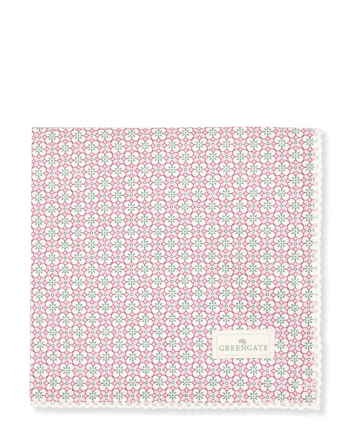 GreenGate Gwen Serviette Napkin 40 cm Baumwolle Spitze