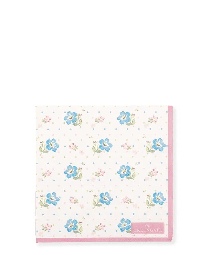 GreenGate Servietten Rosalia 20 Stück Blumen Klein
