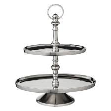 Lene Bjerre Cavendish Etagere Silber Höhe 35 cm