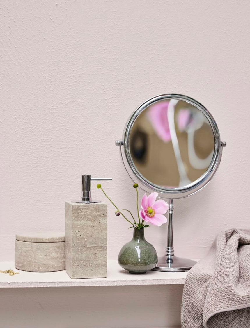 Lene Bjerre Tischspiegel Kosmetikspiegel 5 fach Silber Elegant