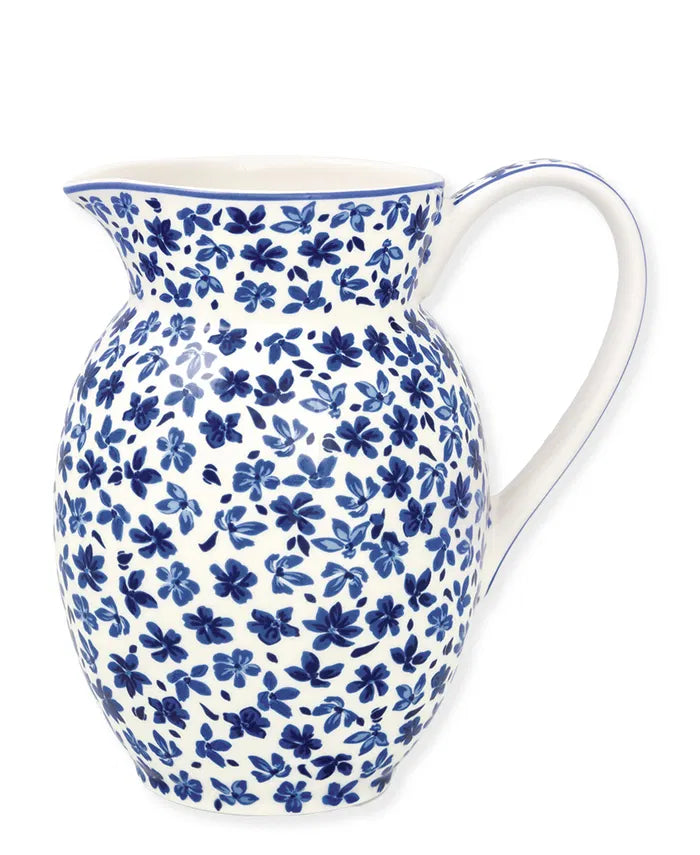 GreenGate Alice Krug Jug Kanne 1,5 Liter Dahla Blau