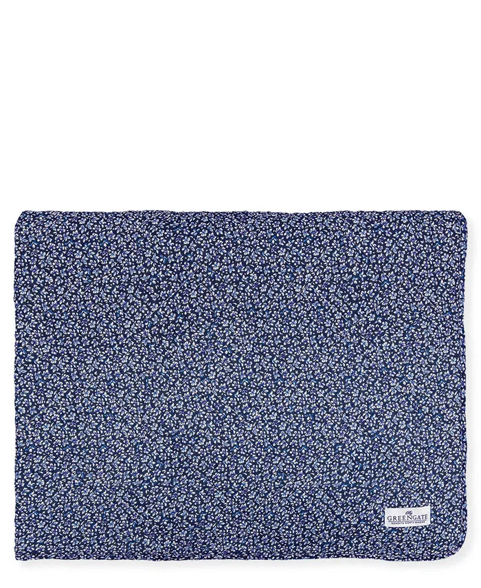 GreenGate Dahla Blau Quilt Plaid 250 x 260 cm