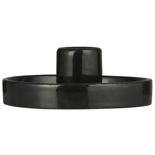 IB Laursen Kerzenhalter 11,5 cm Schwarz Porzellan Stabkerzen