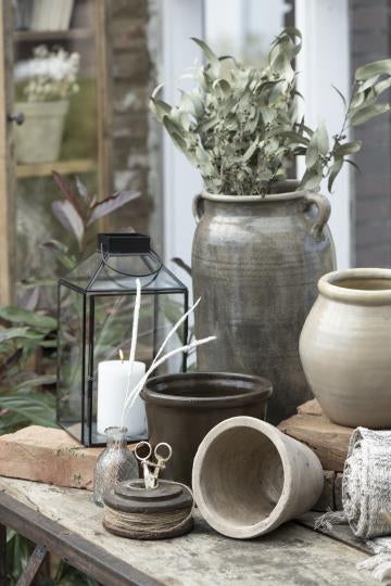 IB Laursen Norr Laterne schwarz schrägem Glastop 2,5 cm