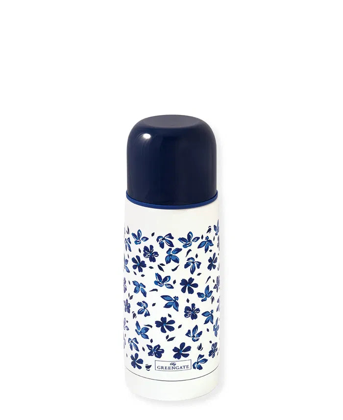 GreenGate Dahla White Blau Bottle Thermoskanne 300 ml