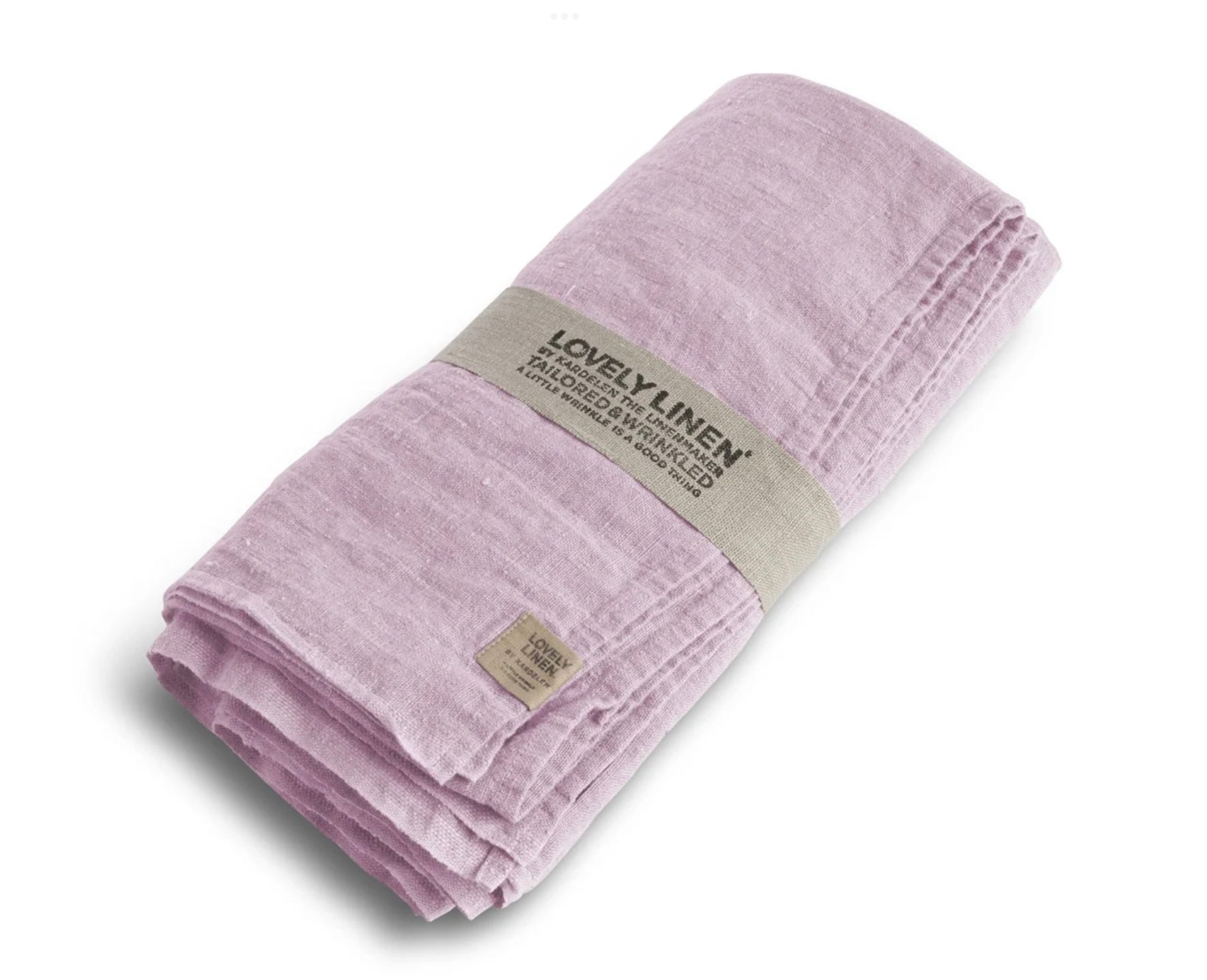 Lovely Linen Tischdecke 100x100 Rosa Dusty Pink Leinen