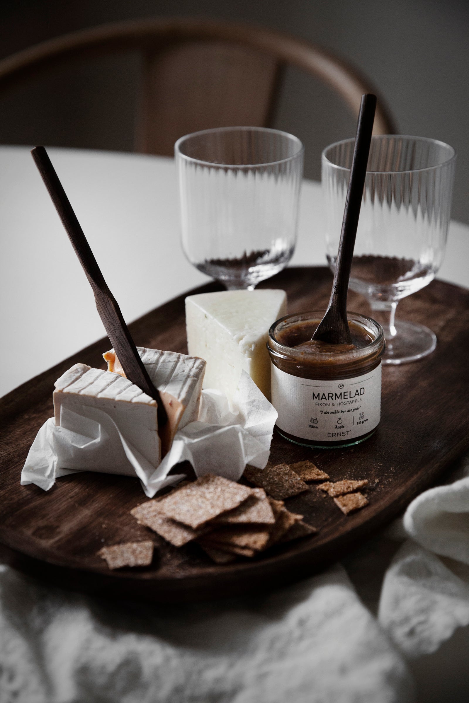 Ernst Tablett Teller Ablage Holz oval Mangoholz