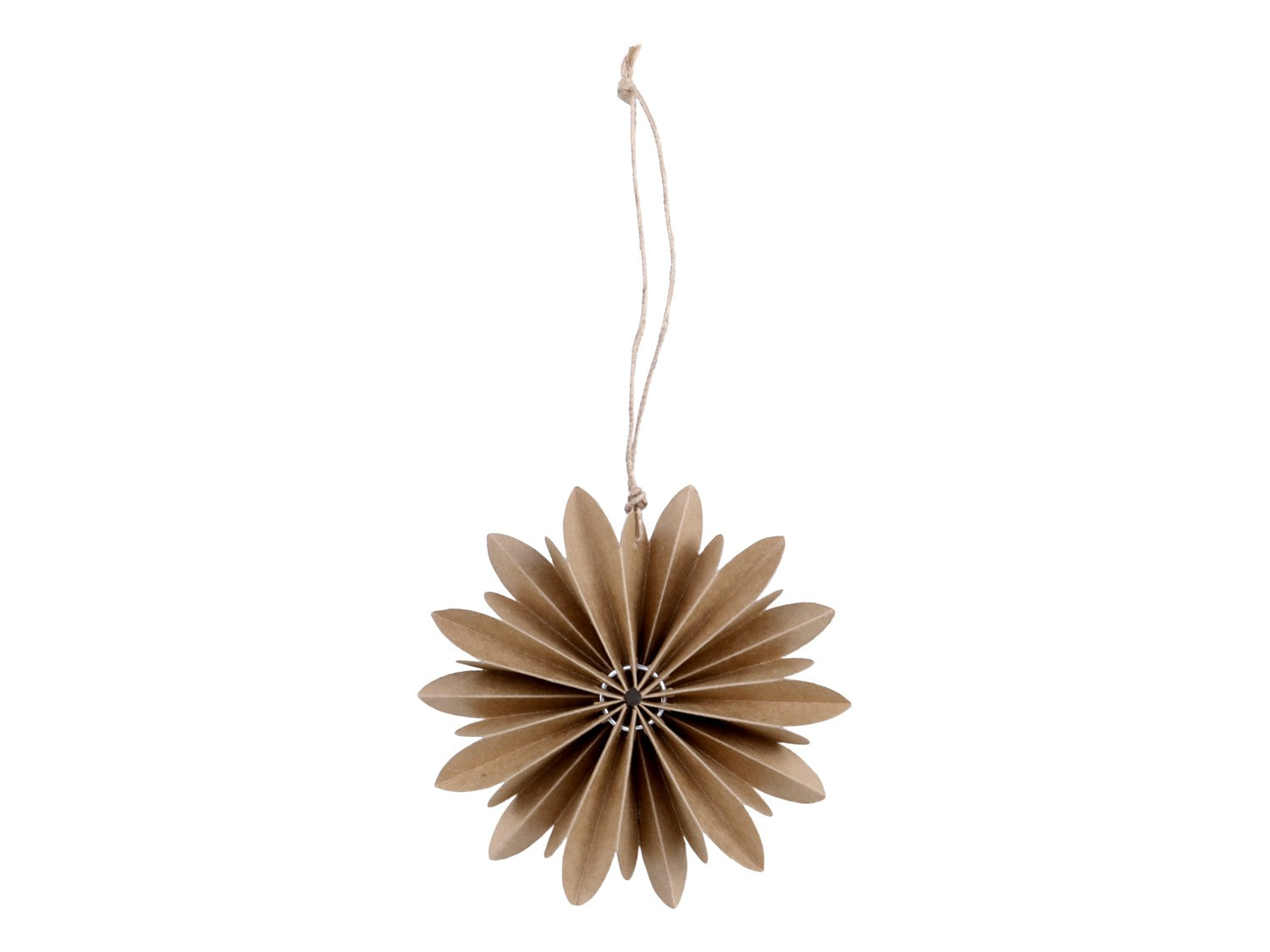 Chic Antique Stern Ornament Braun 10 cm Papier
