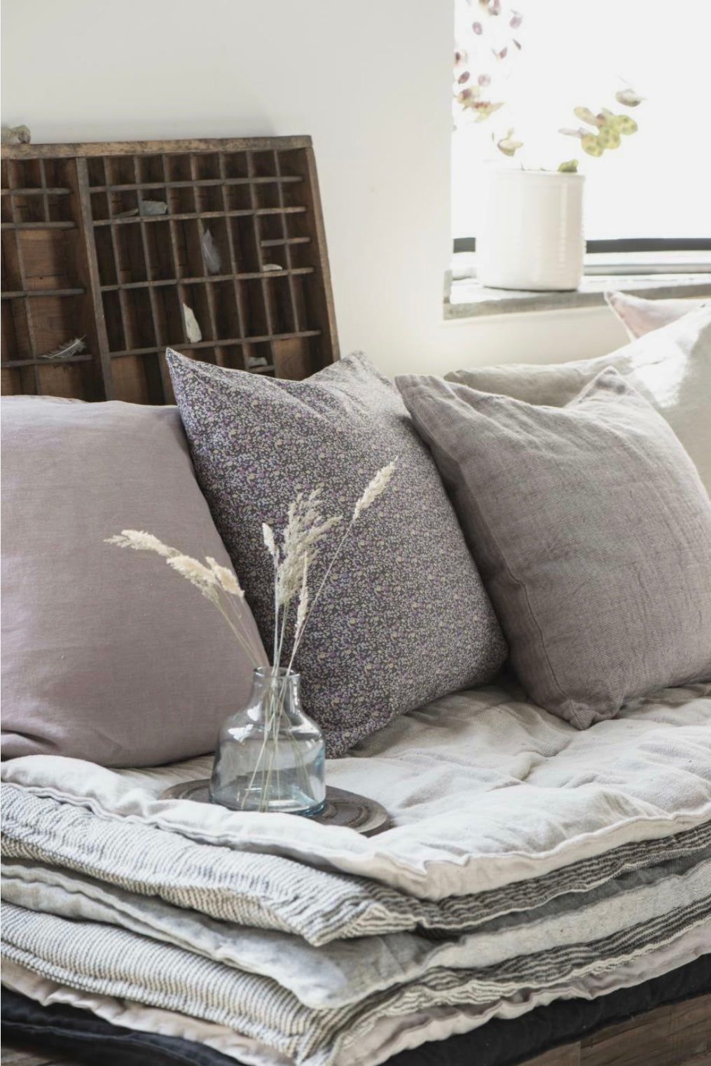 IB Laursen Kissenbezug 40x60 cm Lavender 6203-06 Leinen