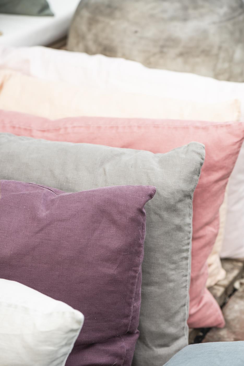 IB Laursen Kissenbezug 50x70 cm Leinen Aubergine 6205-08