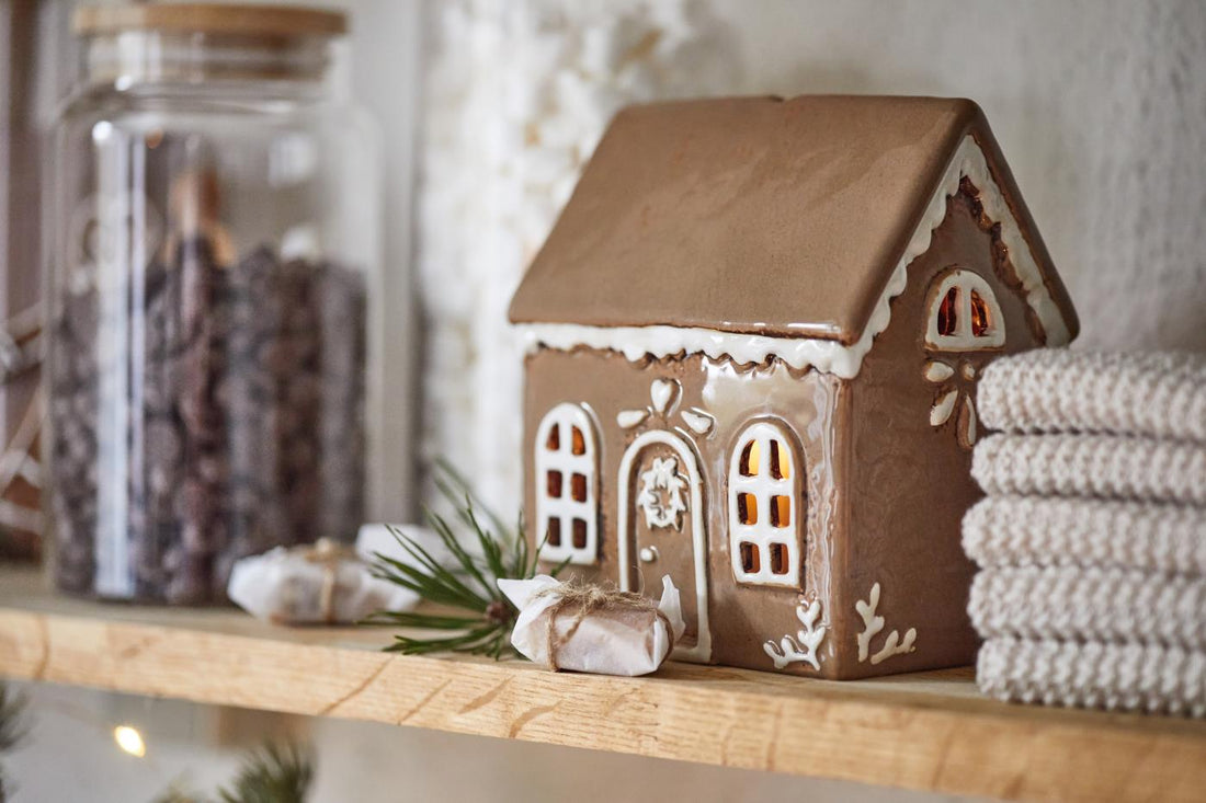 IB Laursen Haus Lichterhaus Stillenat Gingerbread Türkranz 14,5 cm