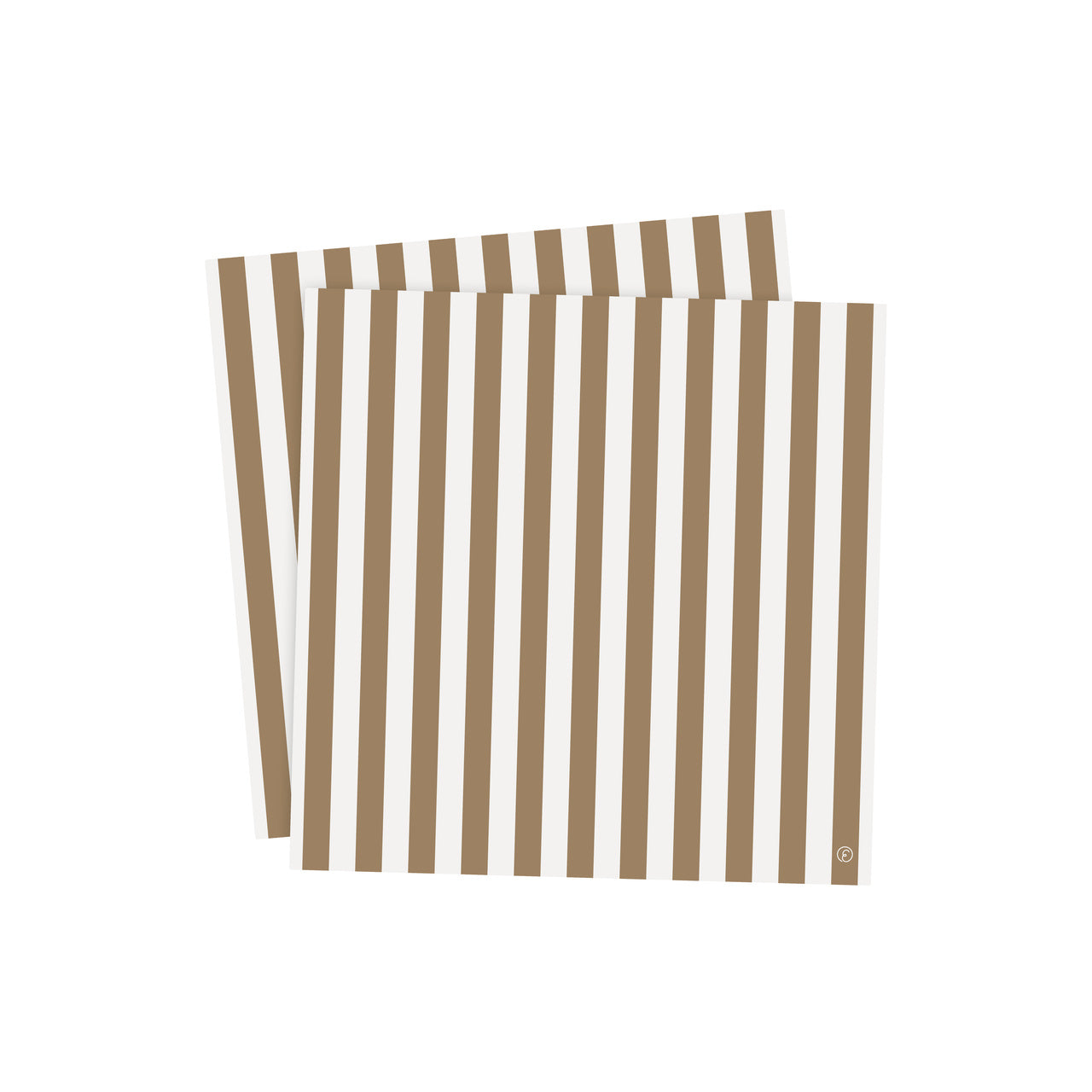 Ernst Papierservietten Streifen breit karamel 33x33 cm