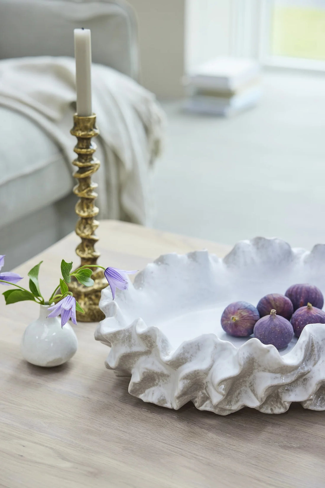 Lene Bjerre Helene Vase klein weiß 9 cm