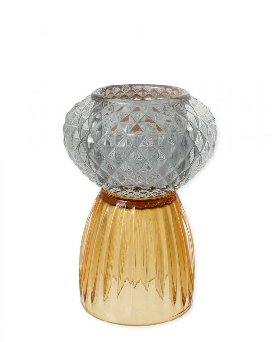 GreenGate Kerzenhalter Vase Upside Down Glas 13,5 cm