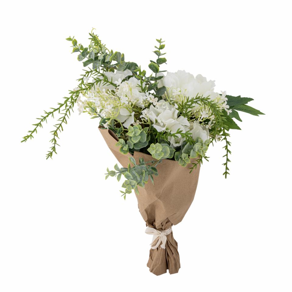 Bloomingville Blumenstrauß künstlich Lustre 43 cm grün weiß –  Skandinavisches Landhaus