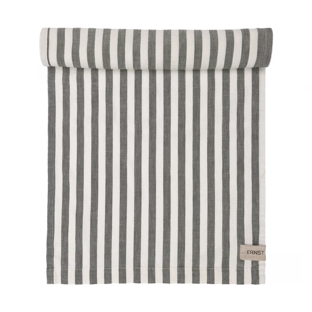 Ernst Tischläufer Streifen grün breit 45x250cm