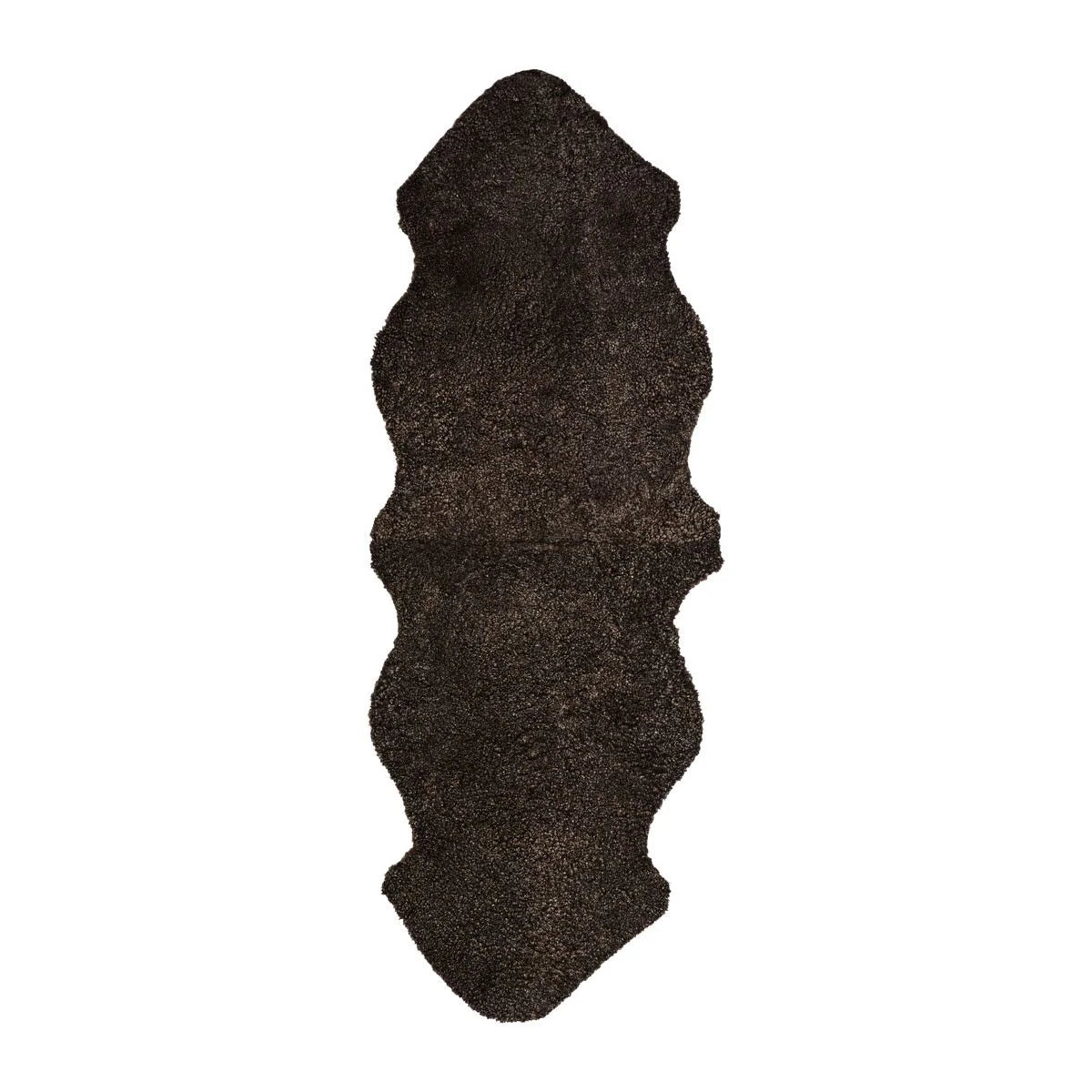 Natures Collection Schaffell Curly Cappuccino Braun 180x60 cm Bankauflage