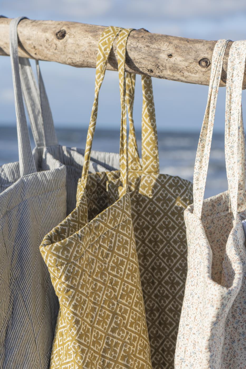 IB Laursen Tasche braun mustard Ornamente 45 cm