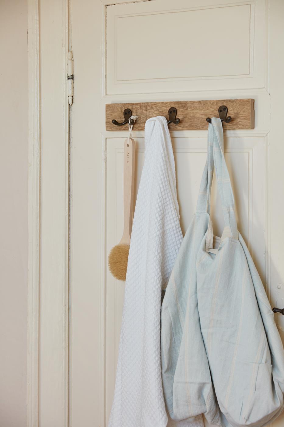 IB Laursen Tasche Tragetasche Strand Einkauf Baumwolle hellblau