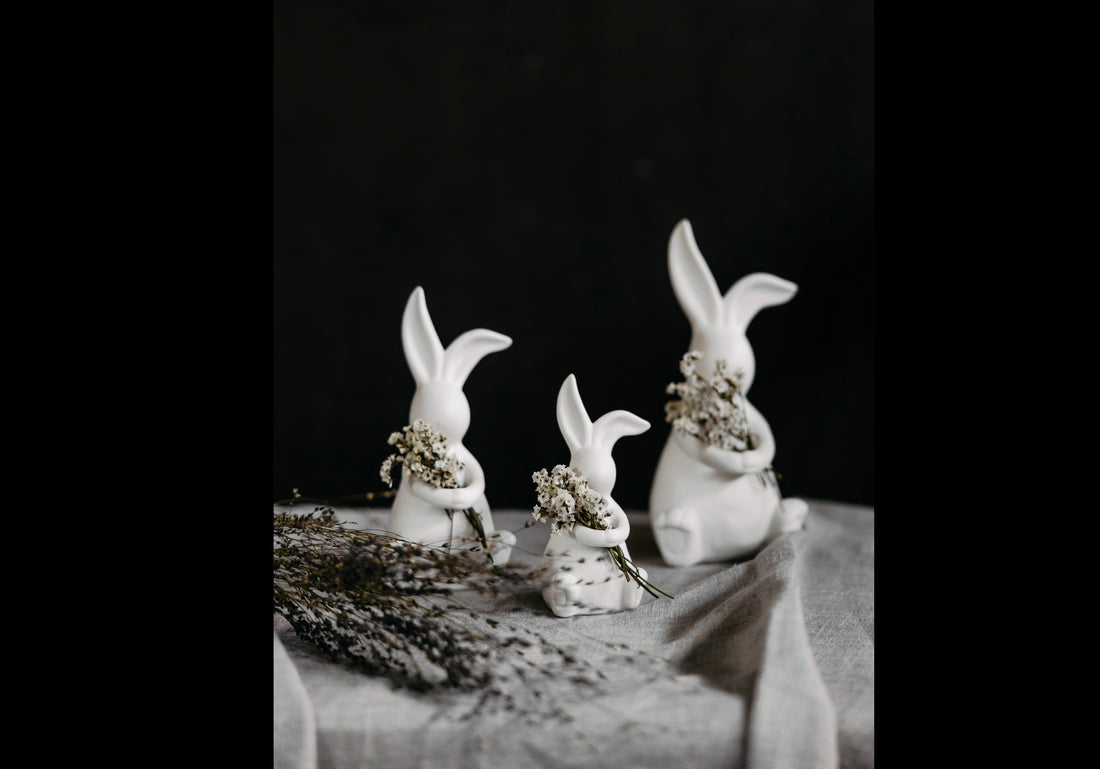 Storefactory Emilia Osterhase weiß matt 17 cm