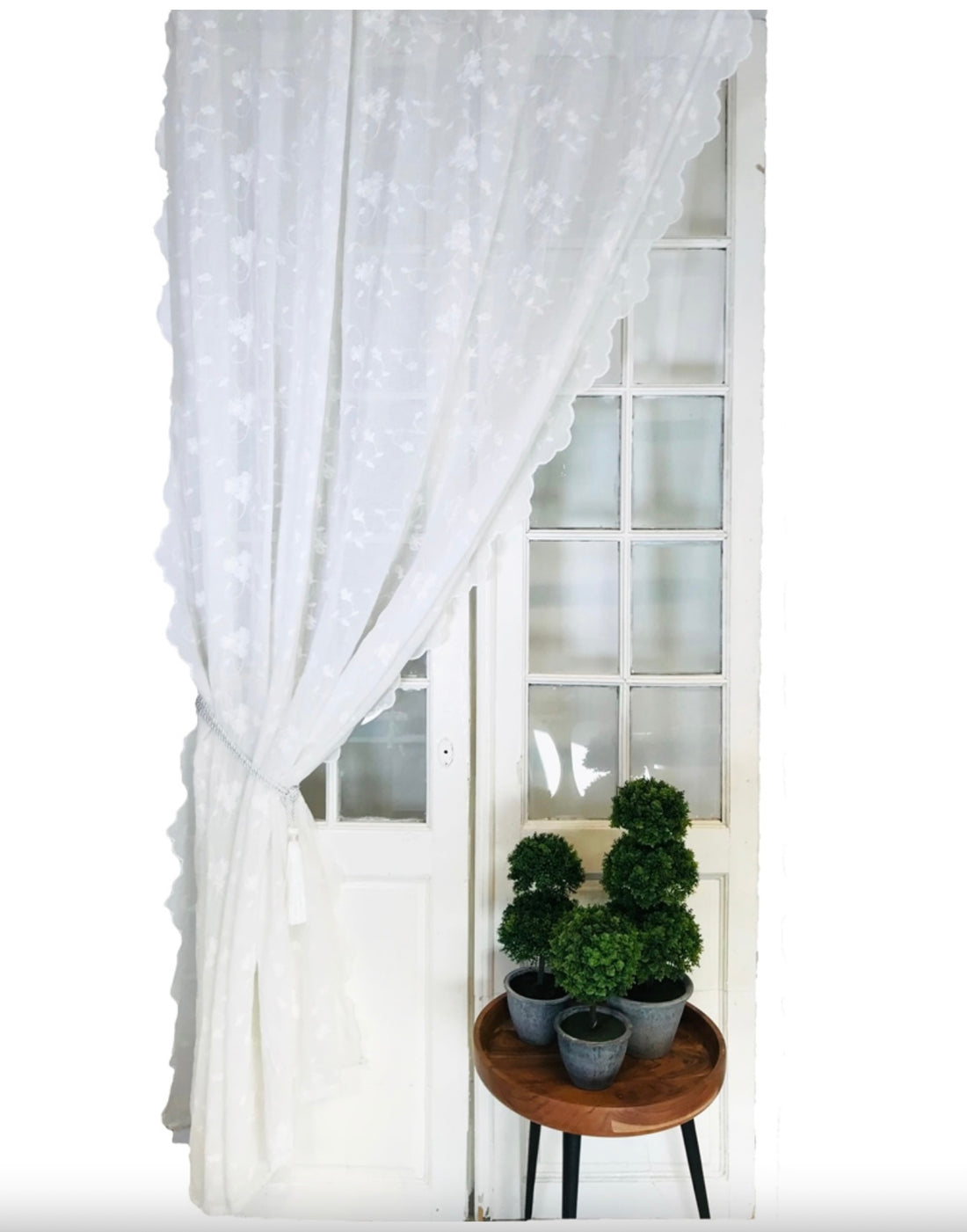 Van Deurs Gardine Vorhang Schal 200 x 250 cm weiß