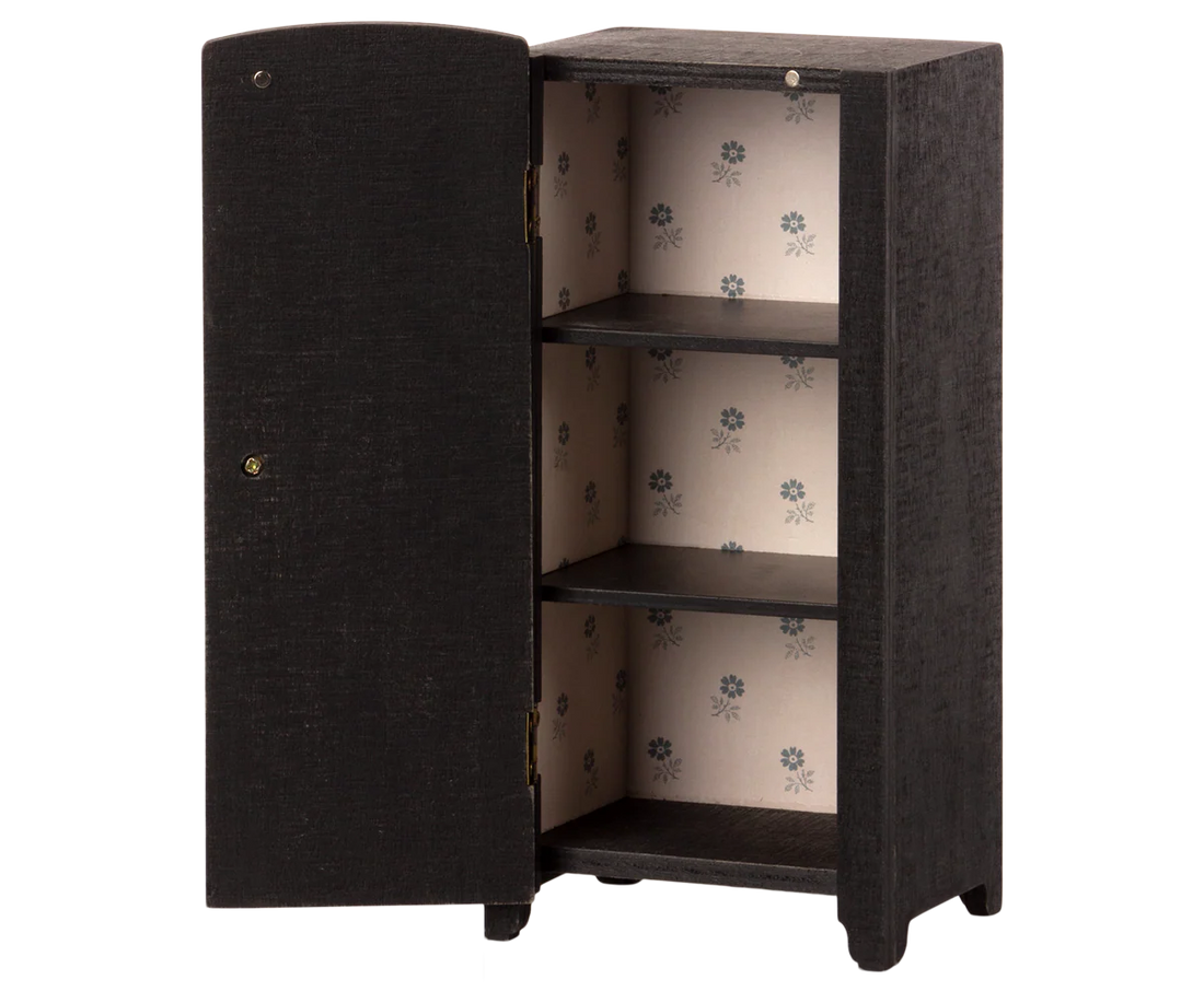 Maileg Kleiderschrank Miniatur schwarz Holz 23 cm