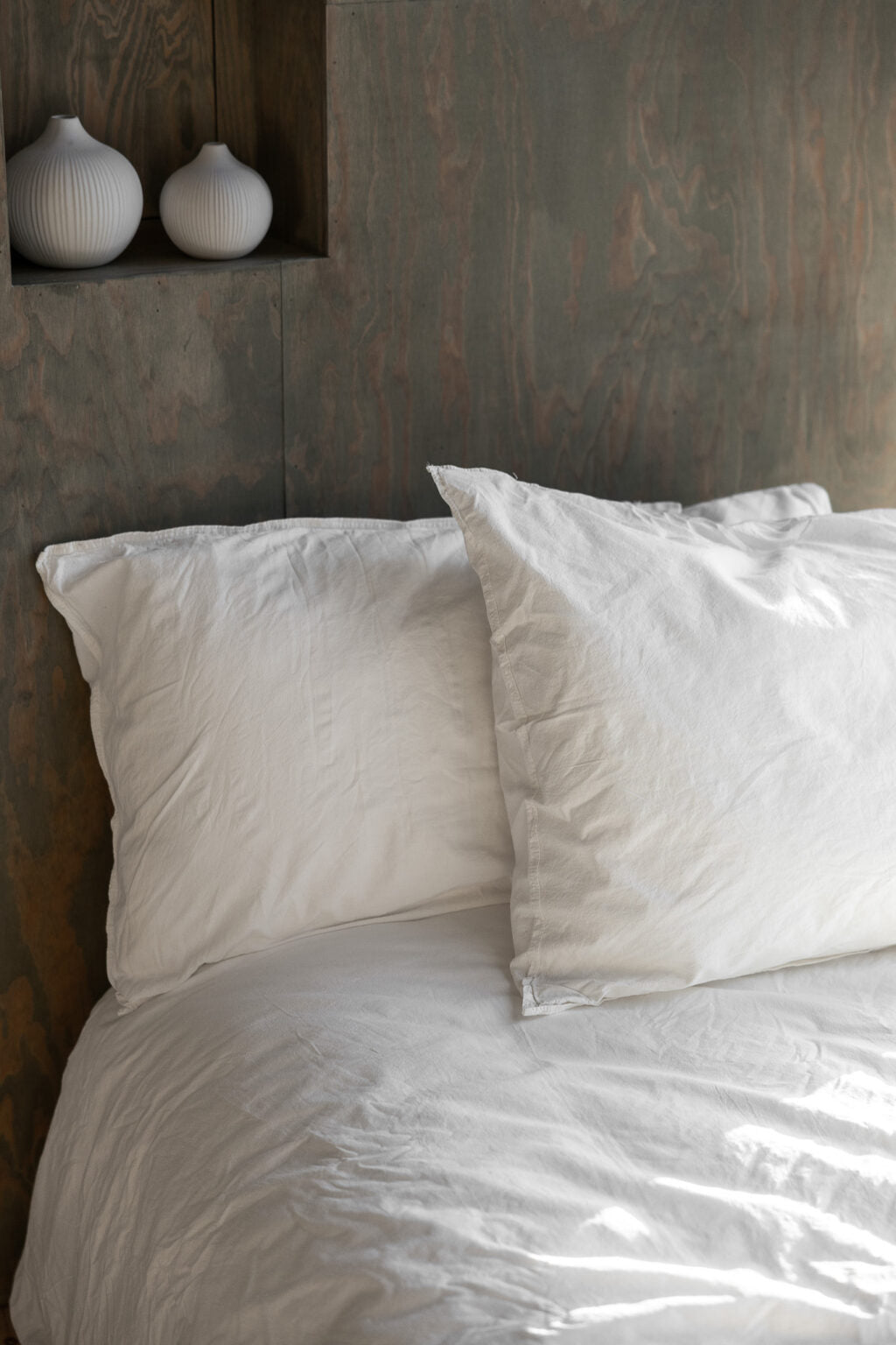 Storefactory Smaland Bettwäsche Organic Crinkle 135x200 cm Offwhite