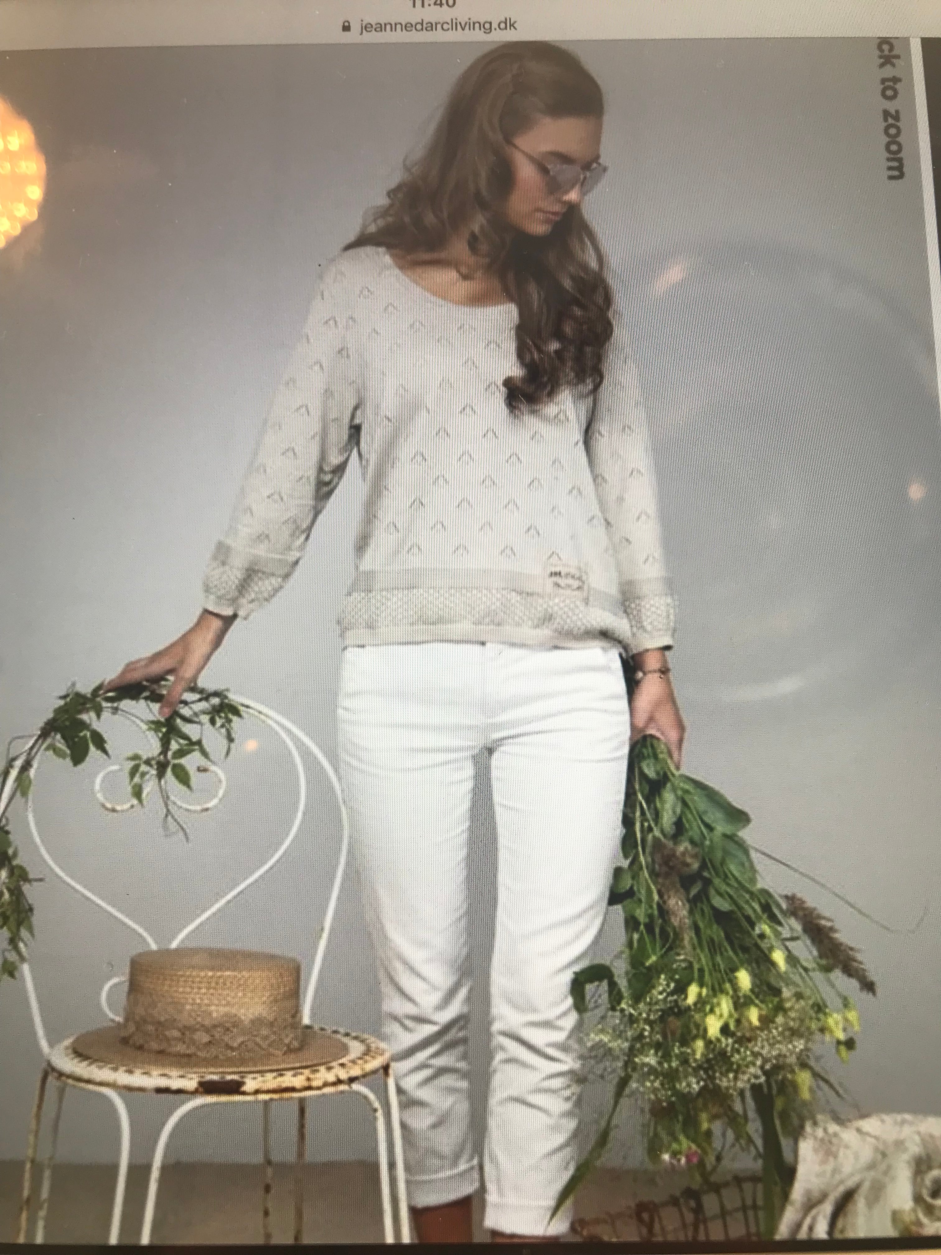 Jeanne d Arc Living Pullover natur M - L 40 - 42
