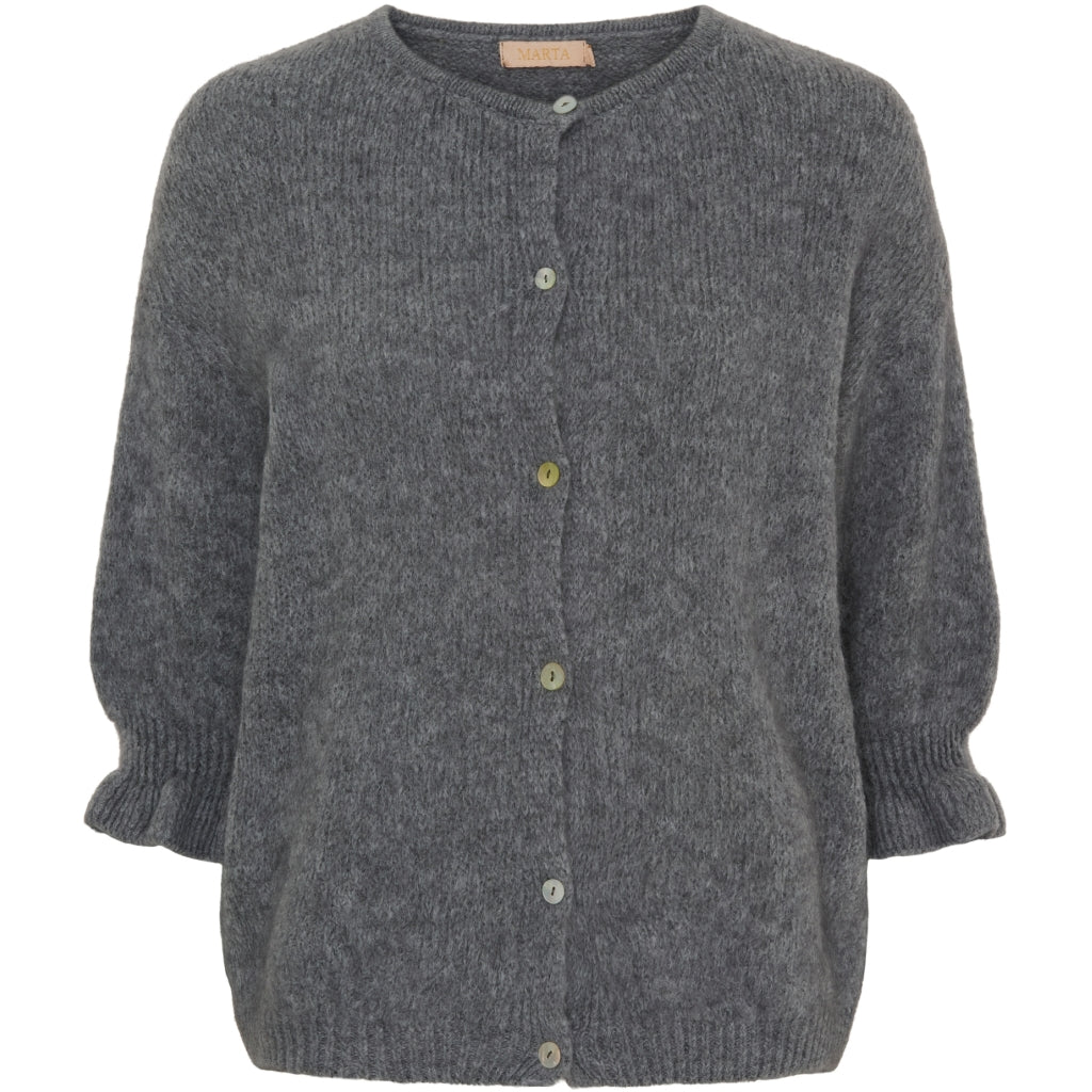 Marta du Chateau Strickjacke Grau Mittelgrau L/XL