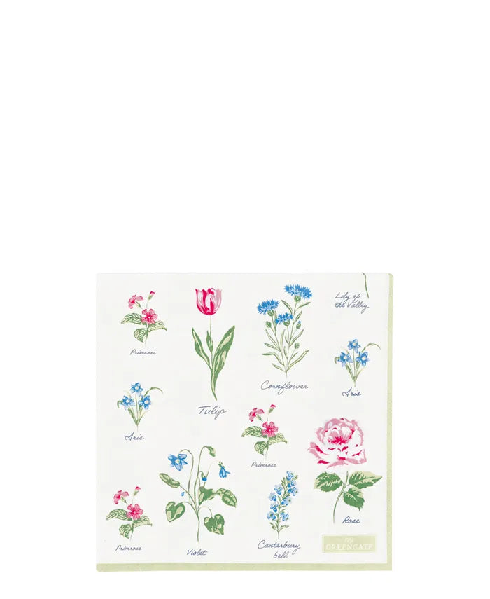 GreenGate Servietten Papier Blumen Large 20PCS Sommer 26
