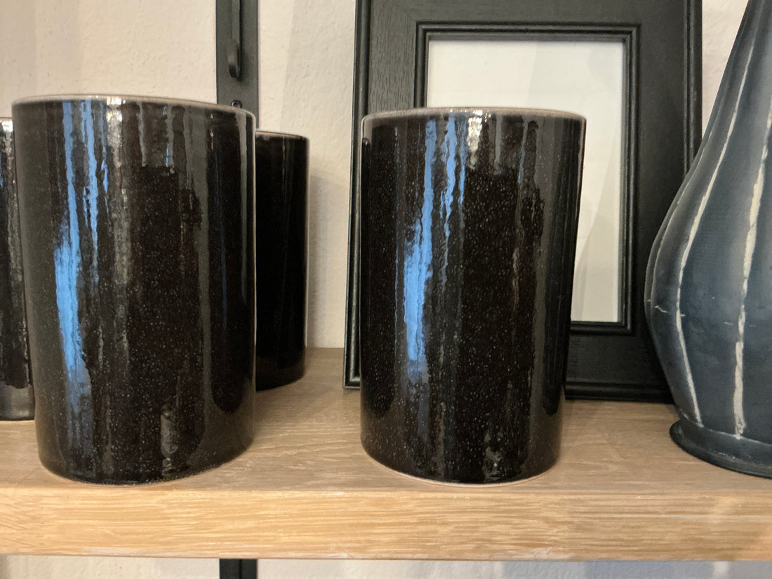 Broste Nordic Coal Vase Behälter Krug Utensilo Köcher 14,5 cm