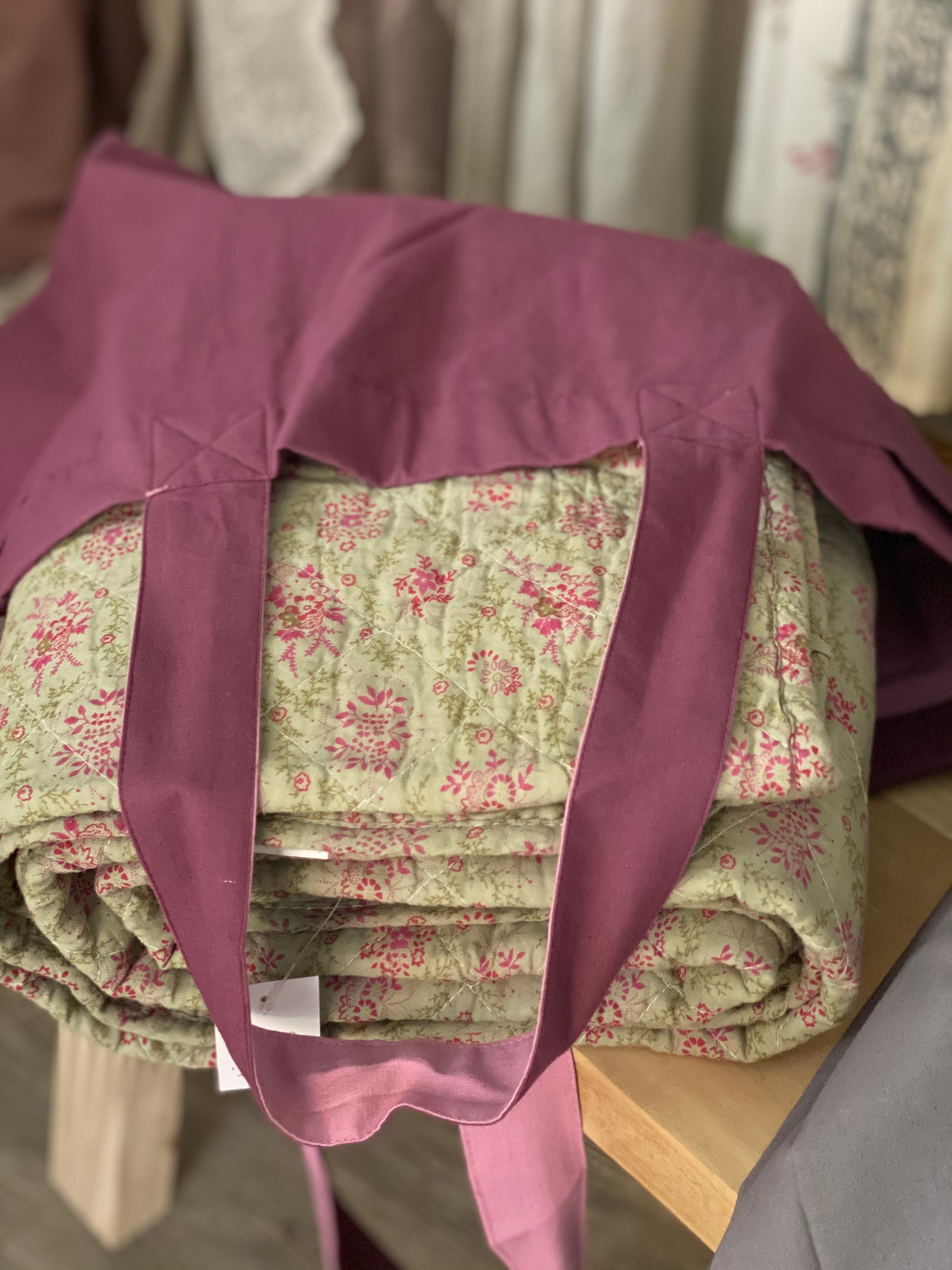 IB Laursen Tragetasche Beutel Aubergine Weinrot Rosa 40 cm