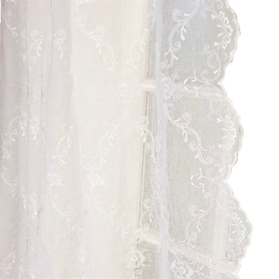 Van Deurs Gardine Vorhang Schal Stores 200 x 250 offwhite creme Classic