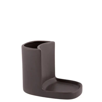 Plint Spülmittelhalter Utensilo Keramik Dunkelgrau Grau