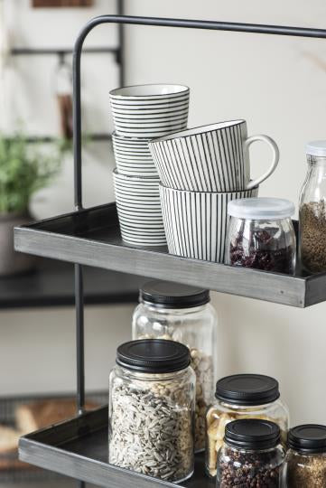 IB Laursen Ablage Archivständer Etagere 69 cm schwarz / Grau