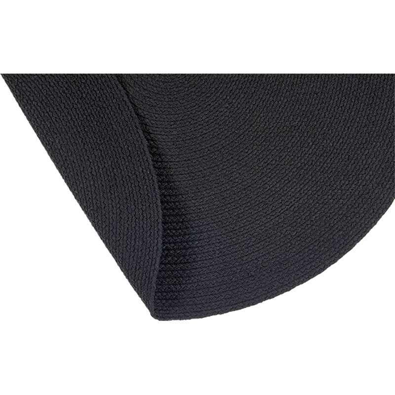 Liv Interior Teppich Moon 200 cm Rund Schwarz Baumwolle Öko