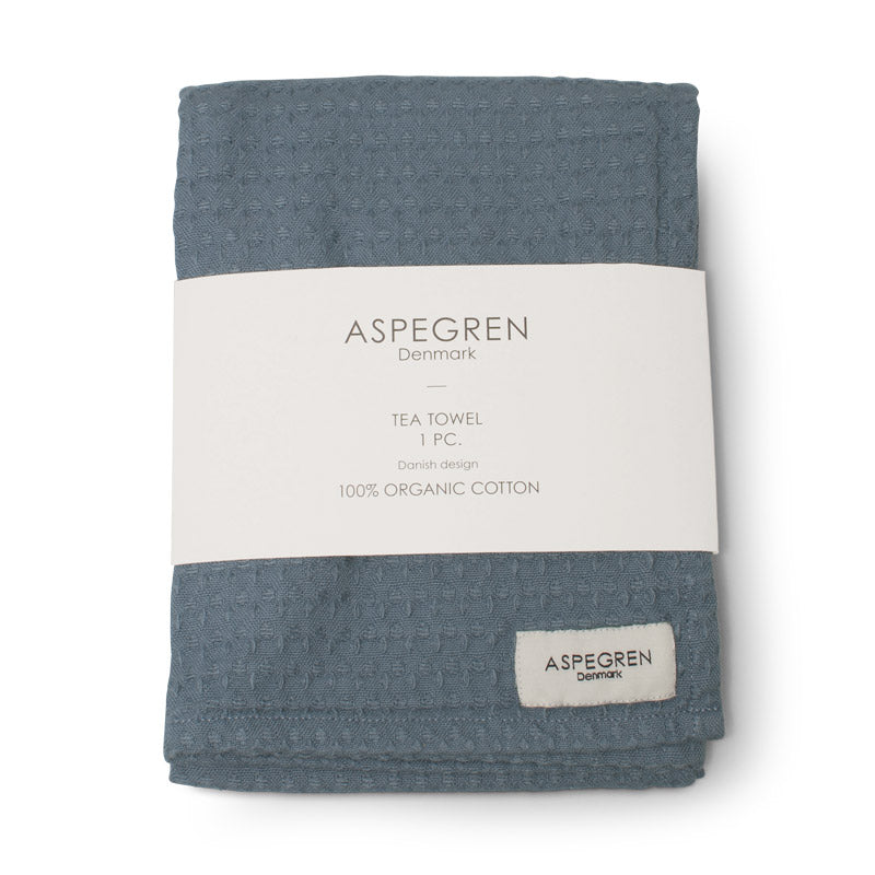 Aspegren Aufwaschtuch Spültuch Waffle Öko North denim blau