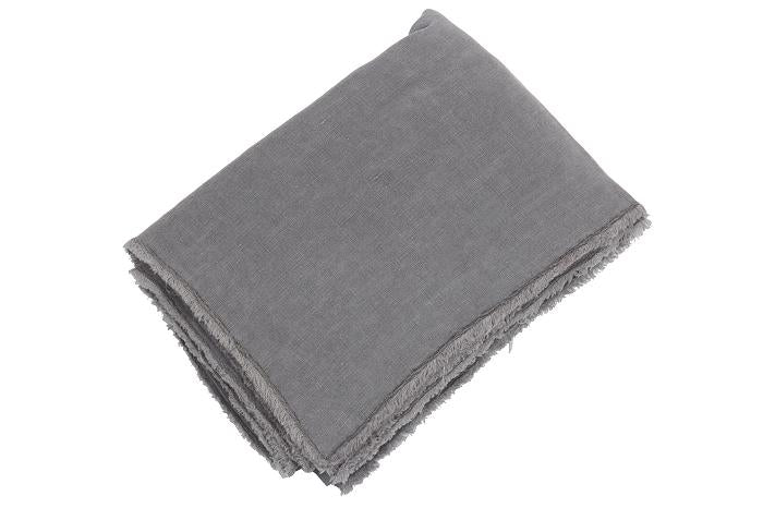 Mrs Bloom Tischdecke 150 x 250 cm Leinen Dark Grey Grau Dunkelgrau