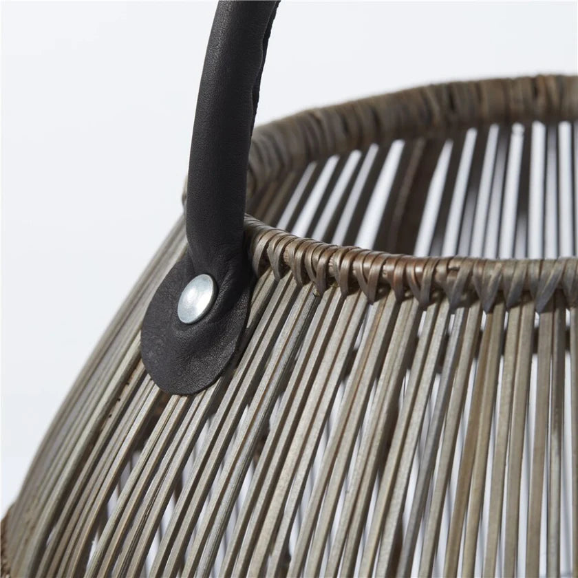 Lene Bjerre Norah Laterne Groß Rattan Natur 83 cm