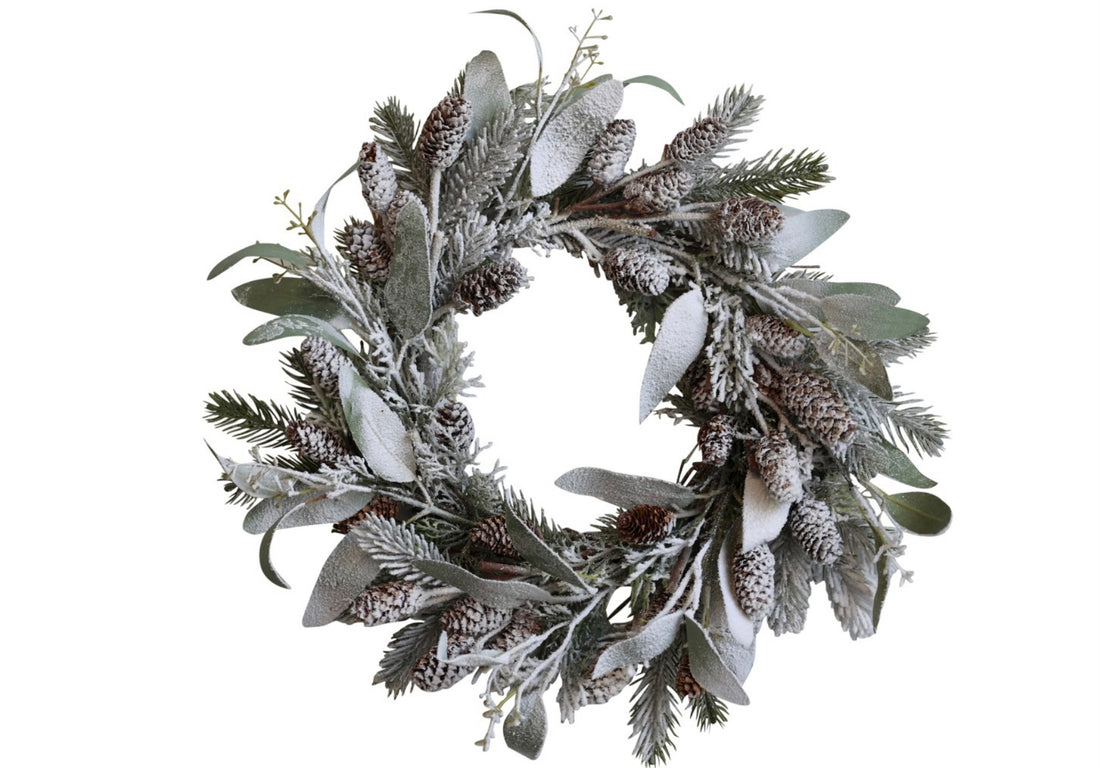 Chic Antique Fleur Fichtenkranz 35 cm Zapfen Blätter Weihnachten XMAS