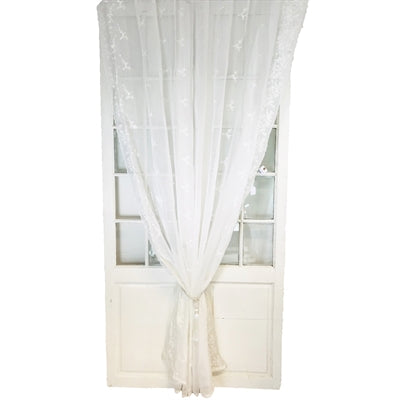 Van Deurs Gardine Vorhang Schal Stores 200 x 250 Foliage weiß