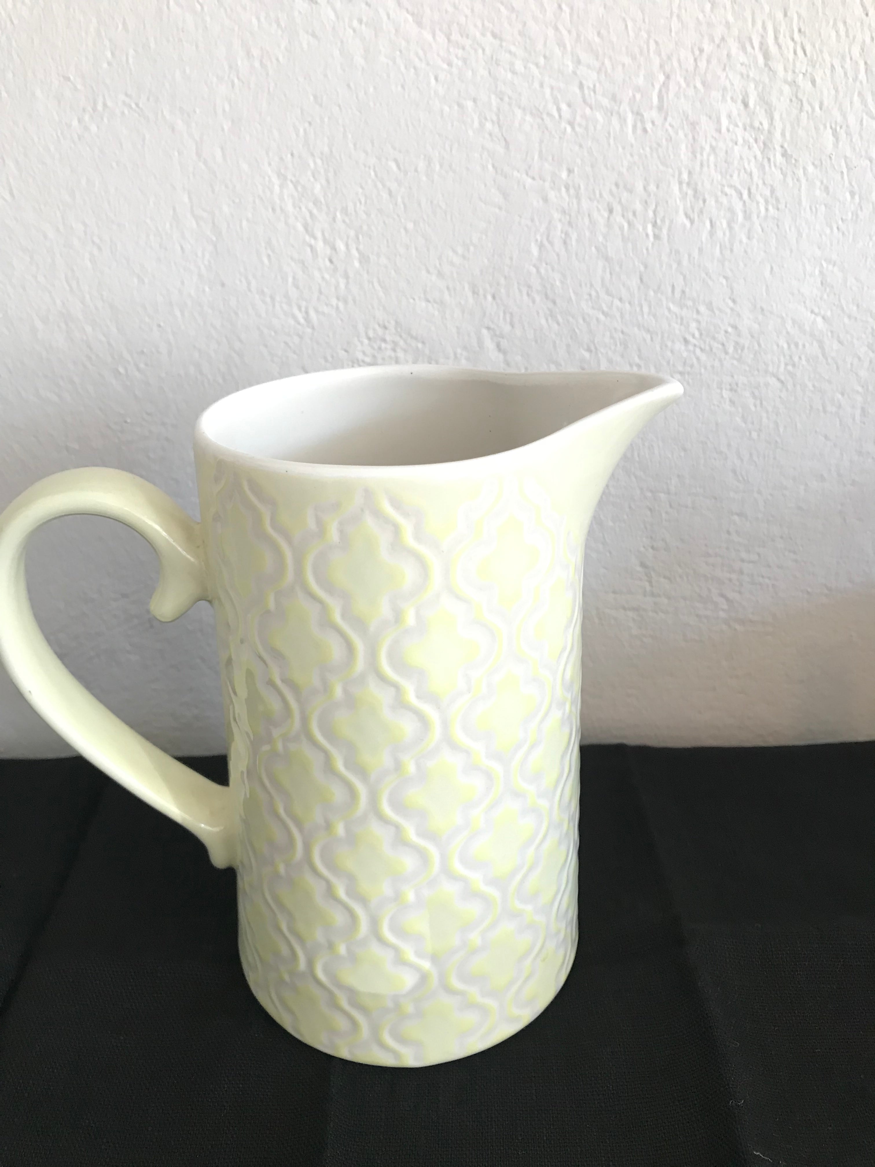 Lene Bjerre Abella Krug Kanne Keramik Gelb 18,5 cm