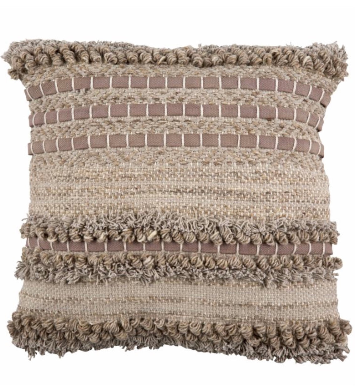 Lene Bjerre Marelle Kissen 45 x 45 cm Braun