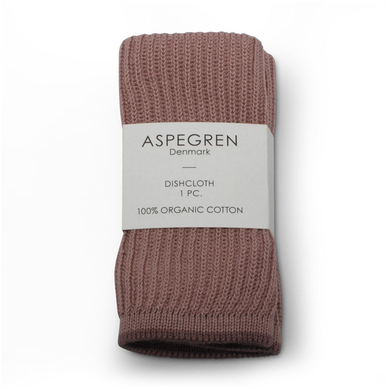 Aspegren Abwaschtuch Spültuch Ripple Strick Bio mauve