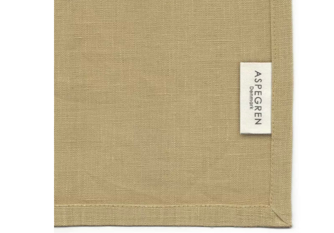 Aspegren Geschirrtuch Leinen honig gelb