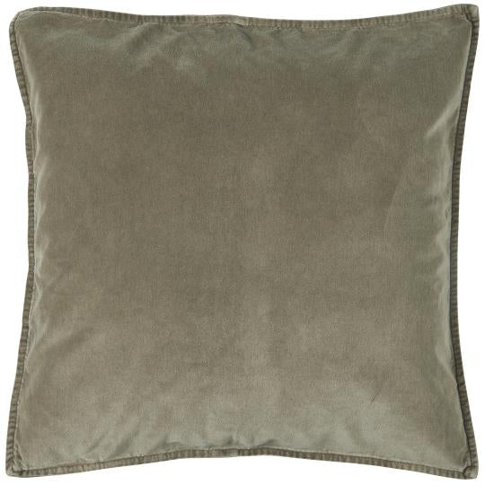 IB Laursen Kissen Velours 52 x 52 linen / Taupe