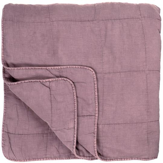 IB Laursen Quilt Plaid Vintage 240 x 240 malva