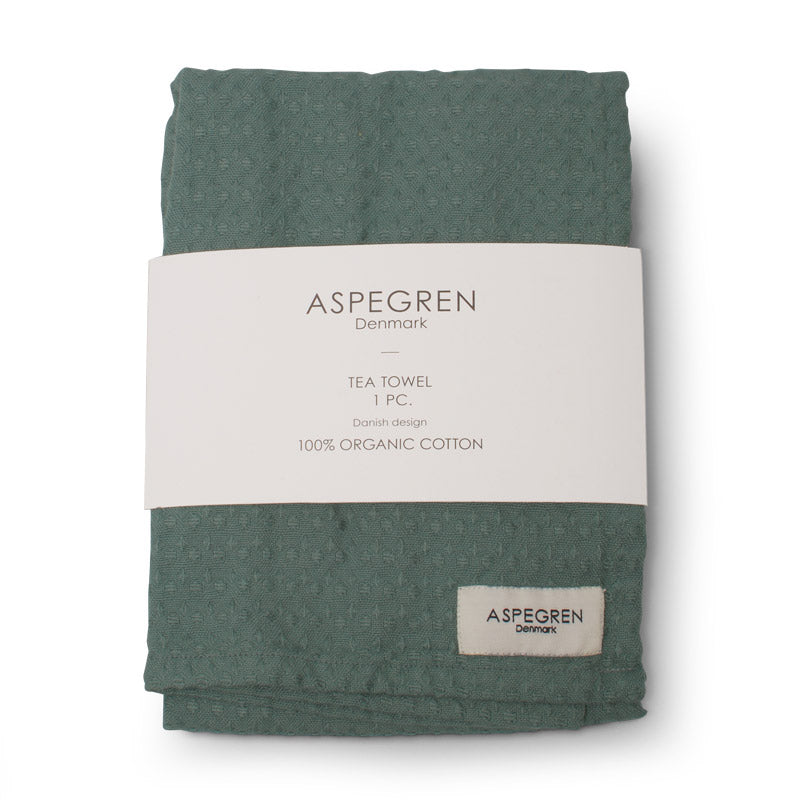 Aspegren Geschirrtuch North stormy sea dunkel grün